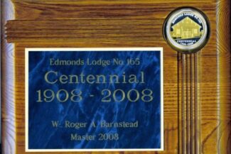 165 Centennial Plaque. 2008