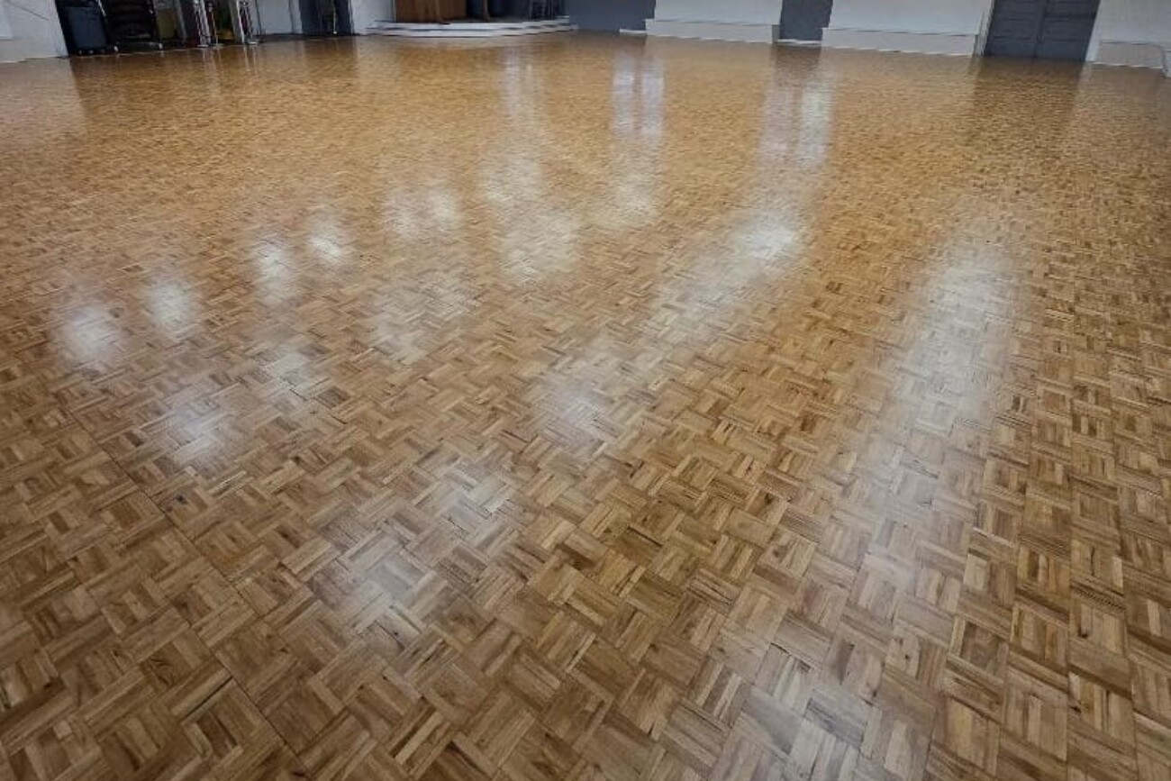 Ballroom Floor Refinished.