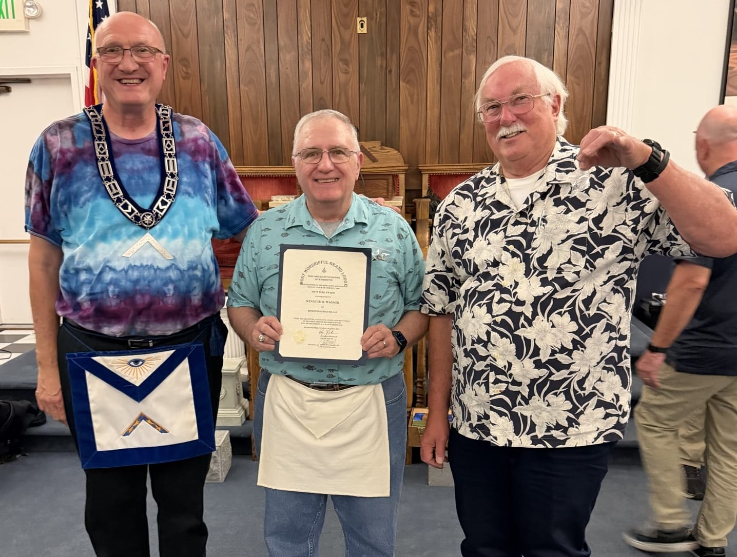 Ken Wagner 50yrs & Roger Pankey 25yrs.